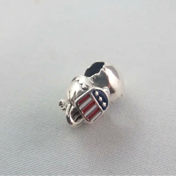 Pandora Eagle Charm American Bald Eagle Charm USA Charm US Charm #799029C01 (T4) - Picture 4 of 4